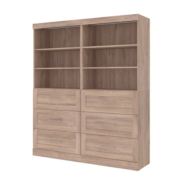 シトロン❤︎　PP* closet　ARMY FOODIE Shop Origin 21 Edda 4-ft Wood Closet with Wood Drawers and